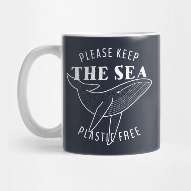 Please Keep the Sea Plastic Free - Whale by bangtees